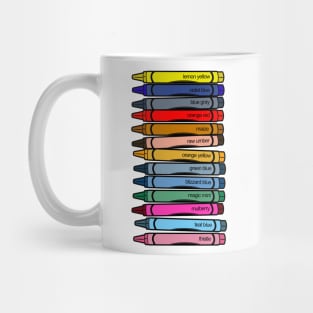 Defunct Wax Pastel Colors Mug